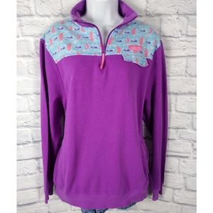 Simply Southern 1/4 Zip Pullover Sweatshirt, Lg